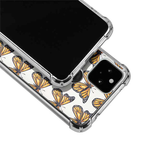 Cat Coq Monarch Butterflies Google Pixel 5 Clear Case